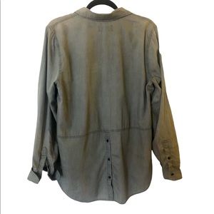 Lucky Brand khaki button down shirt with back vent buttons